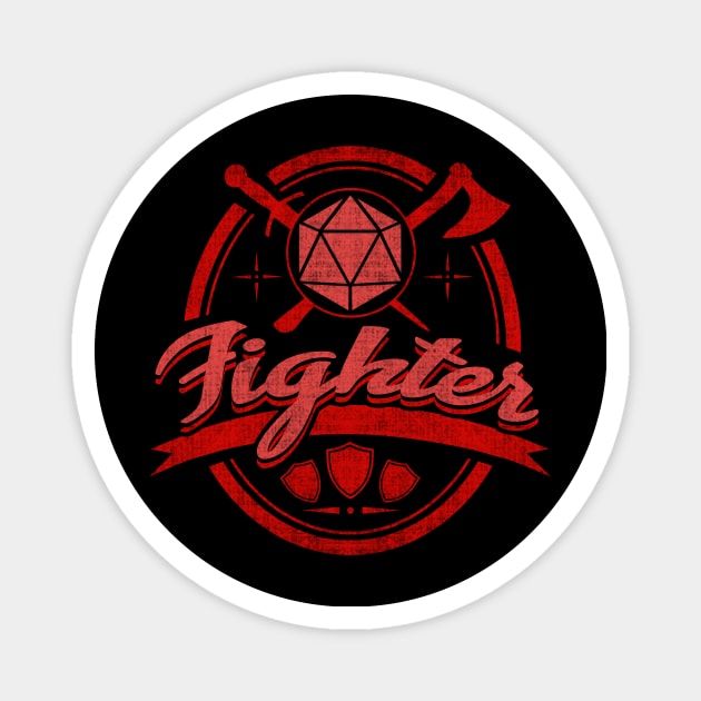 Fighter: RPG Tabletop Magnet by PluginTees